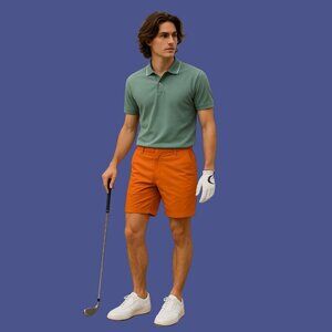 ⛳ Nike Golf Dri-FIT Modern Fit Bright Orange Performance Shorts (Size 38)